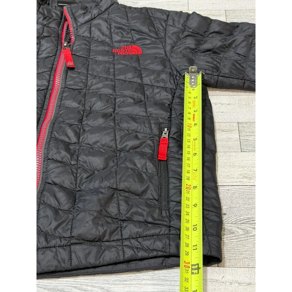 The North Face Jacket Boys Black ThermoBall Puffer Full Zip Outdoor SMALL 7/8